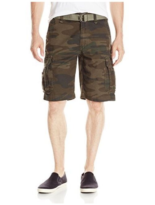 UNIONBAY Men's Survivor Belted Cargo Short-Reg and Big and Tall Sizes