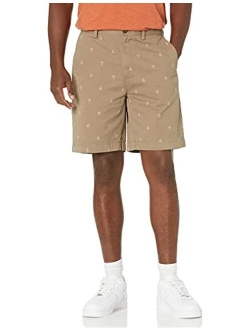 Men's Cotton Plaid Relaxed Fit Ziper Fly Short Classic-Fit 9