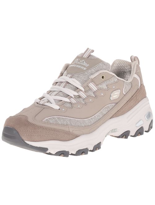 Skechers Women's D'Lites Memory Foam Lace-up Sneaker