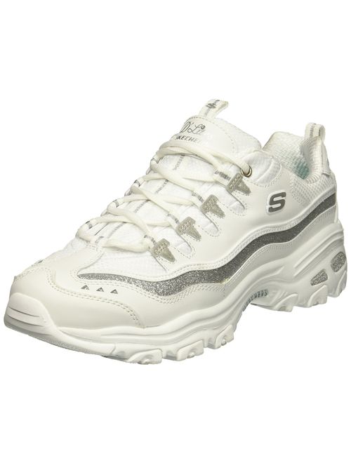 Skechers Women's D'Lites Memory Foam Lace-up Sneaker