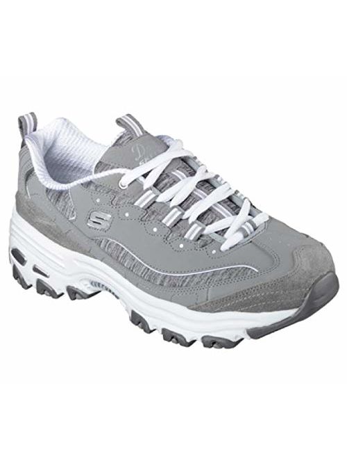 Skechers Women's D'Lites Memory Foam Lace-up Sneaker