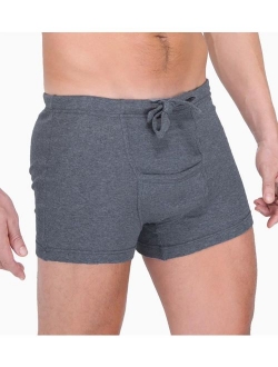 Men's Cottonique M17760 Latex Free Organic Cotton Drawstring Boxer Brief