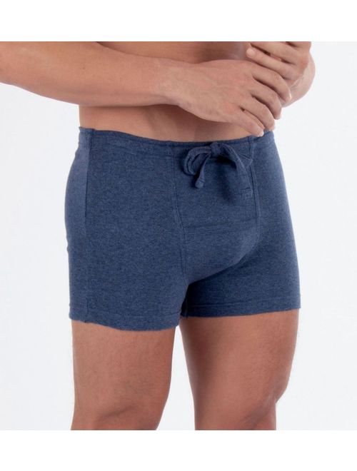 Men's Cottonique M17760 Latex Free Organic Cotton Drawstring Boxer Brief