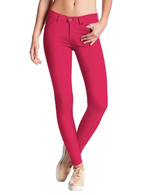 Hybrid Womens Hyper Ultra Stretch Comfy Skinny Pants, Capri, Bermuda