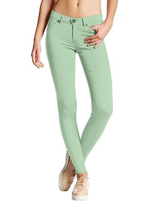 Hybrid Womens Hyper Ultra Stretch Comfy Skinny Pants, Capri, Bermuda