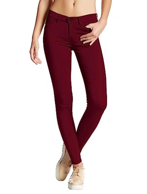 Hybrid Womens Hyper Ultra Stretch Comfy Skinny Pants, Capri, Bermuda