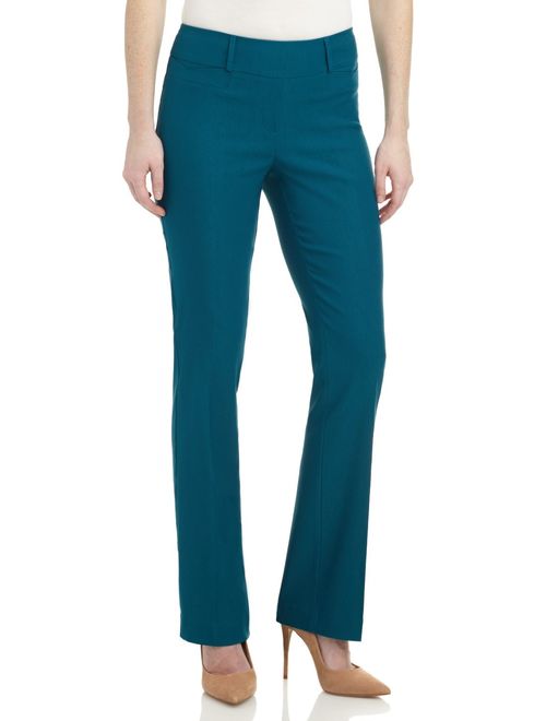 Rekucci Women's Ease in to Comfort Fit Barely Bootcut Stretch Pants