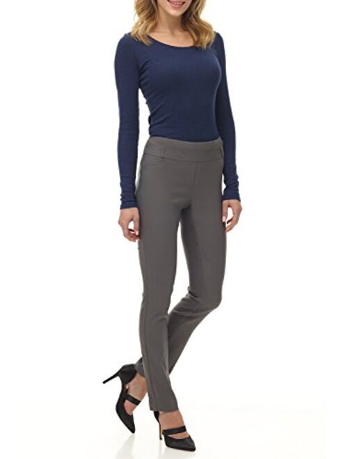 Rekucci Women's Ease in to Comfort Fit Stretch Slim Pant