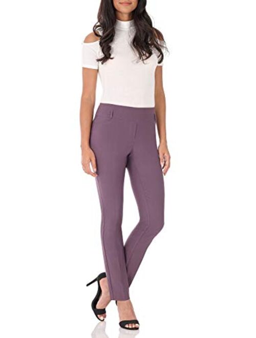 Rekucci Women's Ease in to Comfort Fit Stretch Slim Pant