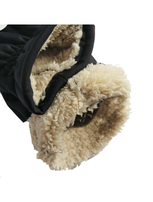 Mens Thermal Insulated Winter Gloves And Beanie Set With Polar Fleece Lining- Winter Gloves & Hat Set