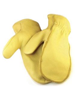 Northstar Men's Tan Deerskin Chopper Mitten (Unlined) 025T