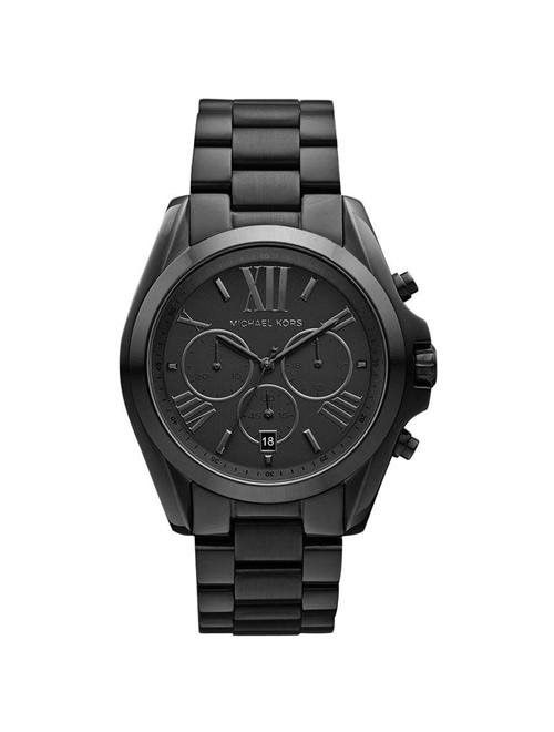 Michael Kors Men's Bradshaw Chronograph Black Stainless Steel Watch MK5550