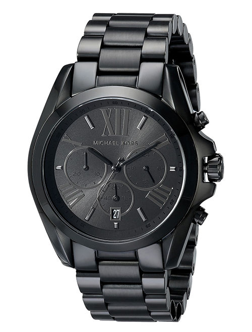 Michael Kors Men's Bradshaw Chronograph Black Stainless Steel Watch MK5550