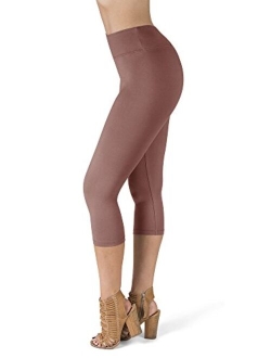 High Waisted Super Soft Reg & Plus Size Capri Leggings