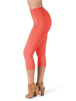 High Waisted Super Soft Reg & Plus Size Capri Leggings