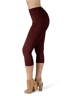 High Waisted Super Soft Reg & Plus Size Capri Leggings