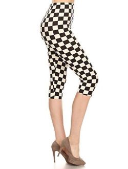 Capri REG/Plus Fashion Print Leggings Capri BAT1