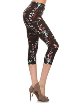 Capri REG/Plus Fashion Print Leggings Capri BAT1