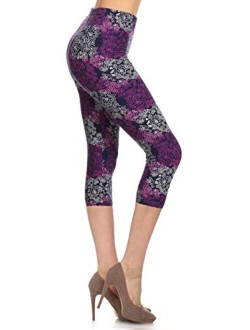 Capri REG/Plus Fashion Print Leggings Capri BAT1