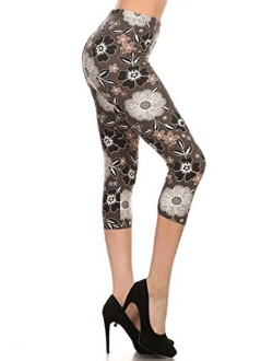 Capri REG/Plus Fashion Print Leggings Capri BAT1