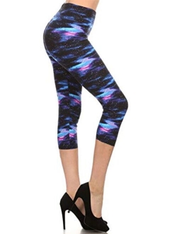 Capri REG/Plus Fashion Print Leggings Capri BAT1