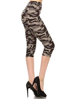 Capri REG/Plus Fashion Print Leggings Capri BAT1