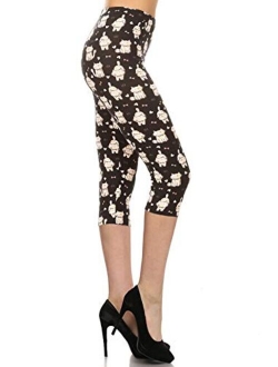 Capri REG/Plus Fashion Print Leggings Capri BAT1