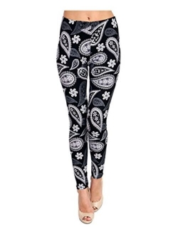 VIV Collection Popular Printed Brushed Buttery Soft Leggings Regular Plus 40+ Designs List 2