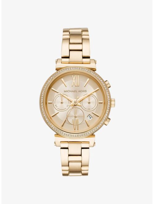 Michael Kors Sofie Quartz Movement Gold Dial Ladies Watch MK6559