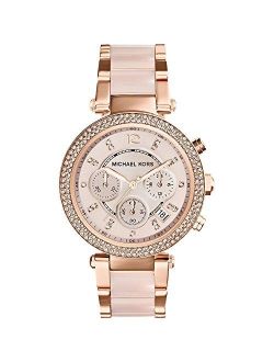 Women's Parker Rose Gold-Tone Stainless Steel Bracelet Watch, 39 mm, MK5896