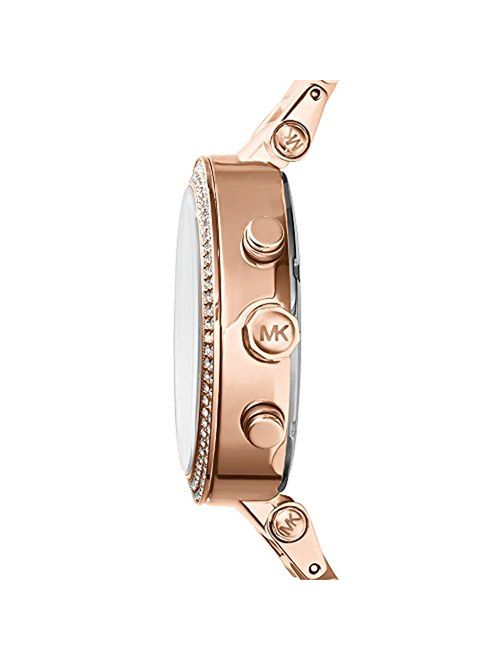 Michael Kors Women's Parker Rose Gold-Tone Stainless Steel Bracelet Watch, 39 mm, MK5896