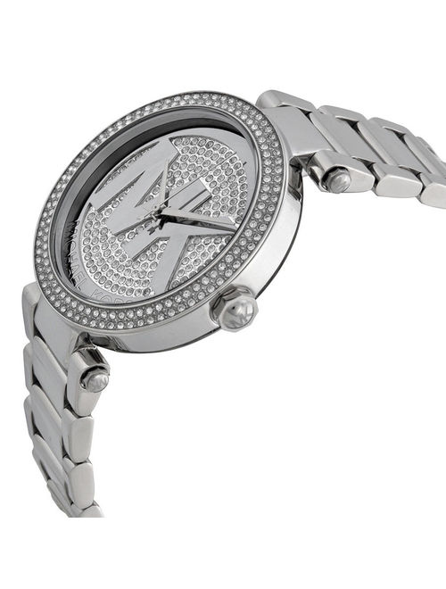 Michael Kors Women's Parker Stainless Steel Logo Glitz Watch, MK5925