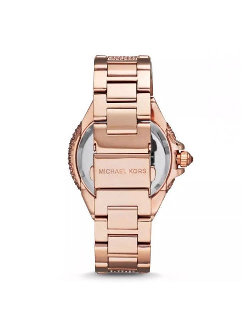 Michael Kors Women's Camile Crystal Rose-Tone Stainless Steel Rose-Tone Dial MK5862