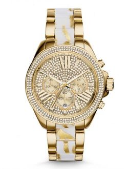 Women's Wren Chronograph Two-Tone Stainless Steel Watch MK6157