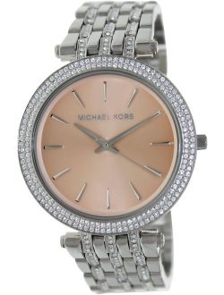 Women's Darci MK3218 Silver Glitter Stainless-Steel Japanese Quartz Fashion Watch