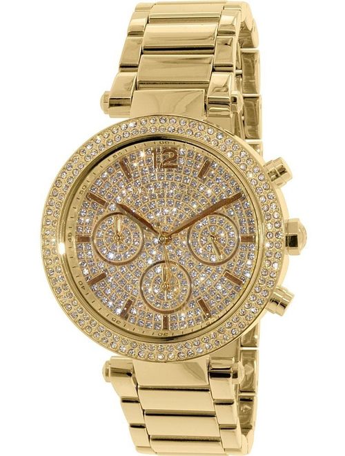 Michael Kors Women's Parker MK5856 Gold Stainless-Steel Quartz Fashion Watch