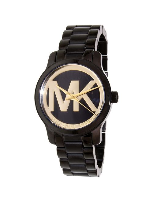 Michael Kors Women's Runway MK6057 Black Stainless-Steel Quartz Fashion Watch