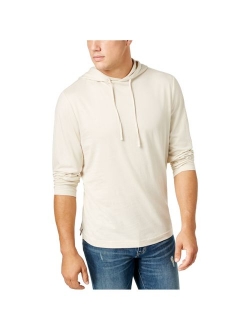 Mens Jersey Hooded Shirt (Wedgewood Blue, Small)