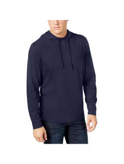 Mens Jersey Hooded Shirt (Wedgewood Blue, Small)