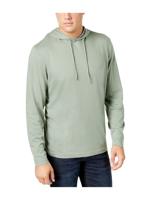 Mens Jersey Hooded Shirt (Wedgewood Blue, Small)