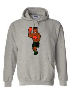 Shedd Shirts Grey Punchout 's Punchout Tyson Flex Youth Small Hooded Sweatshirt