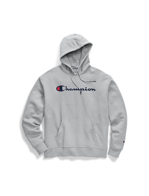 Champion Men's Powerblend Pullover Hoodie, Script Logo