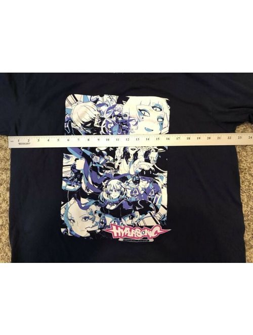 Hypersonic Music Club Graphic Tee Mens XL Dark Blue