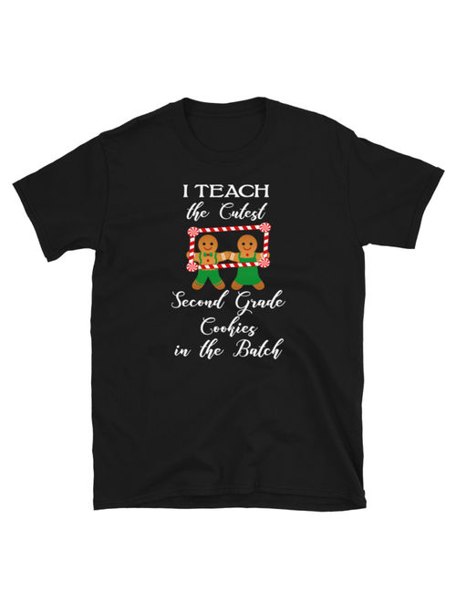 Christmas Second Grade Teacher Teach Cookies T-Shirt S-3XL