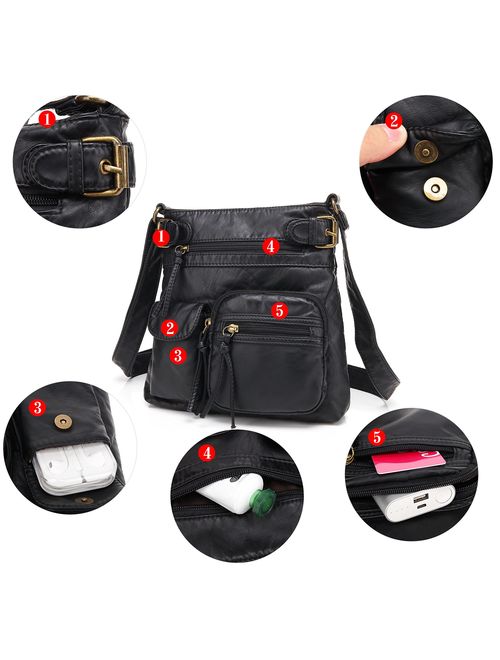 Multi Pocket Shoulder Bag H1407