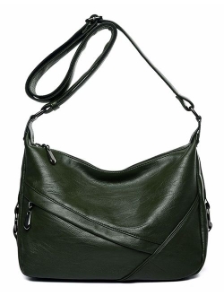 Covelin Women's Retro Sling Shoulder Bag from Covelin, Leather Crossbody Tote Handbag