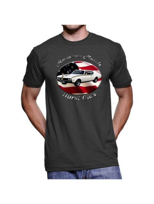 Hurst Olds American Muscle Men`s Dark T-Shirt