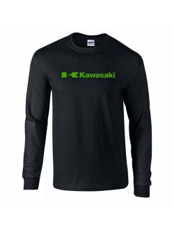 Kawasaki Racing Motocross Men's Gildan Long Sleeve Shirt T-shirt Tee