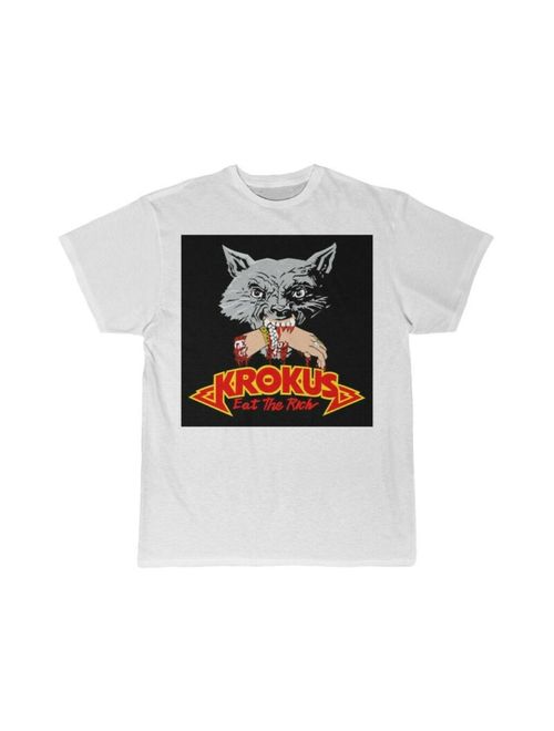 KROKUS Eat The Rich Men's Short Sleeve T Shirt