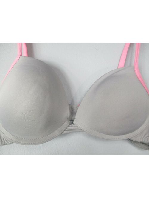 Women's Sz 36 B Gray Push-Up Underwire Bra